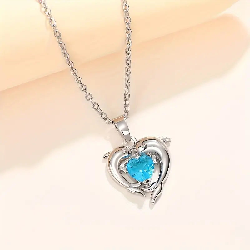 Dolphin Sapphire Necklace