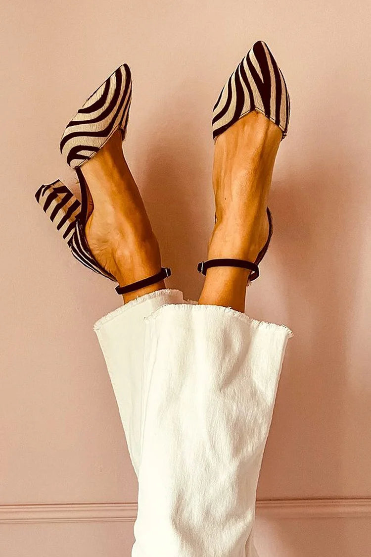 Elle™ | Zebra Print Pointed Heels