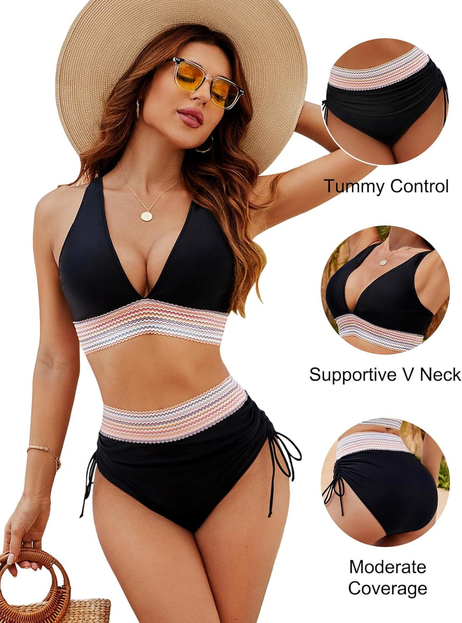 Marina | High-Waisted Tummy-Control Bikini Set