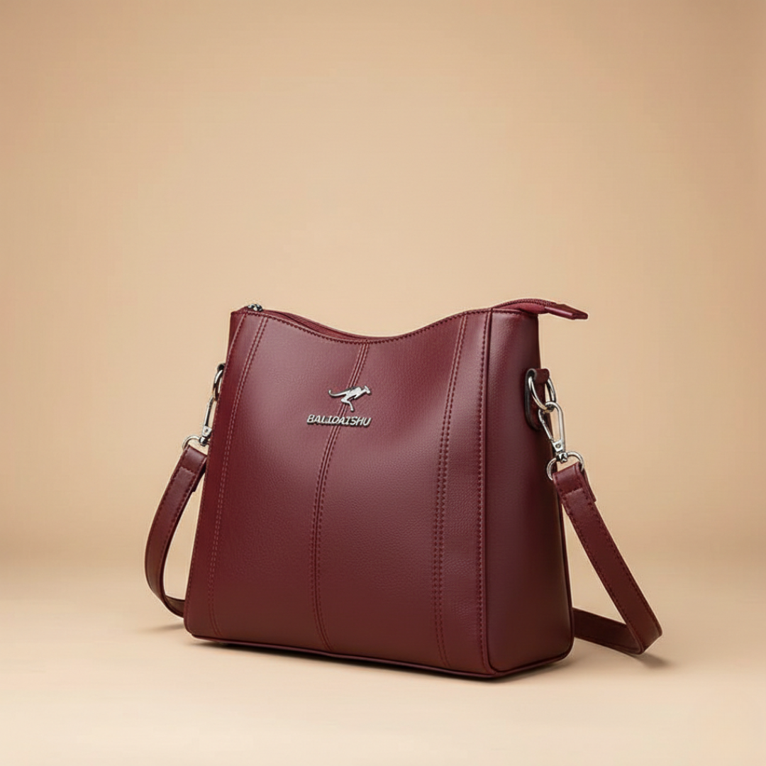 Chic Embroidered Leather Tote and Crossbody Bag for Women