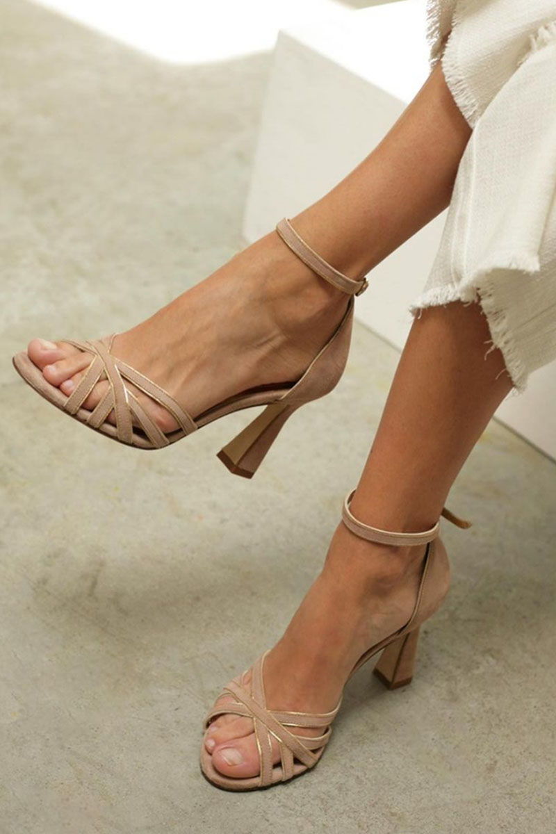 Victoria™ | Patchwork Round-Toe Slim Heels