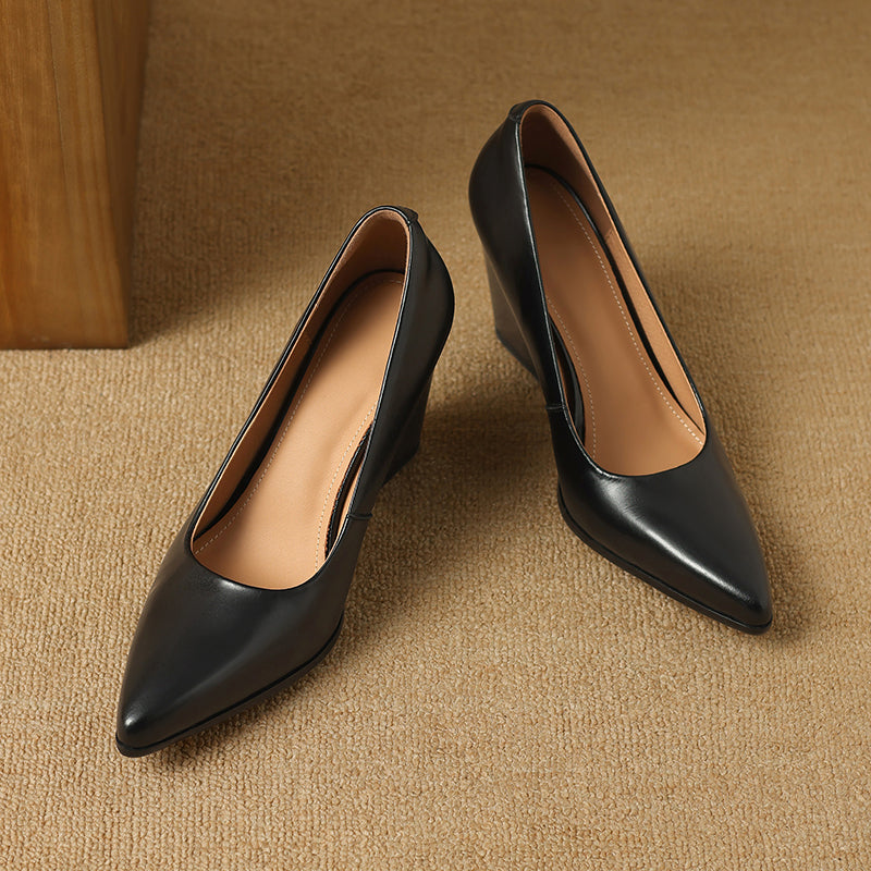 Zella Genuine Leather Heels