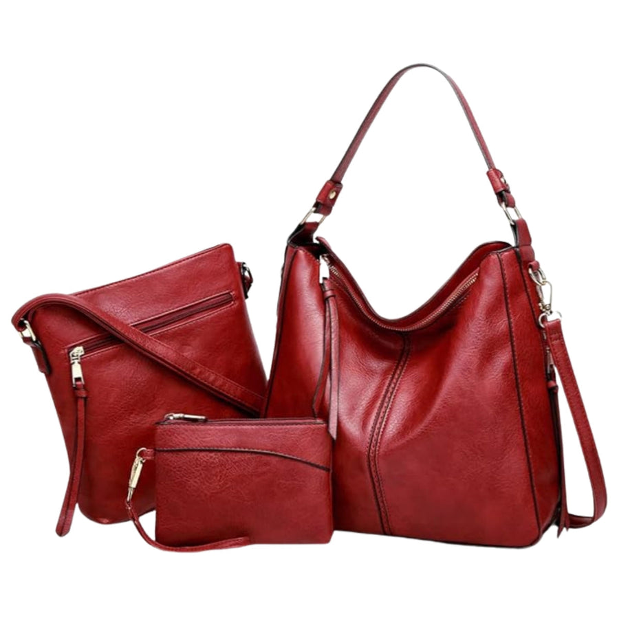 Victoria | Luxury Leather 3-Piece Bag Set