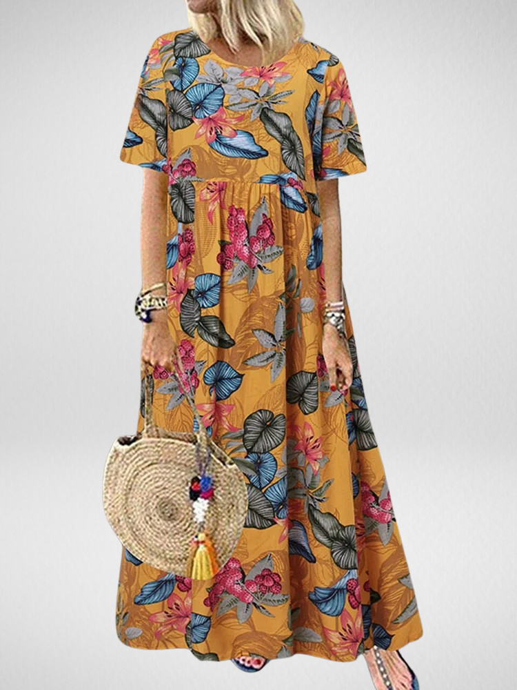 Aviva™ | Boho Floral Maxi Dress