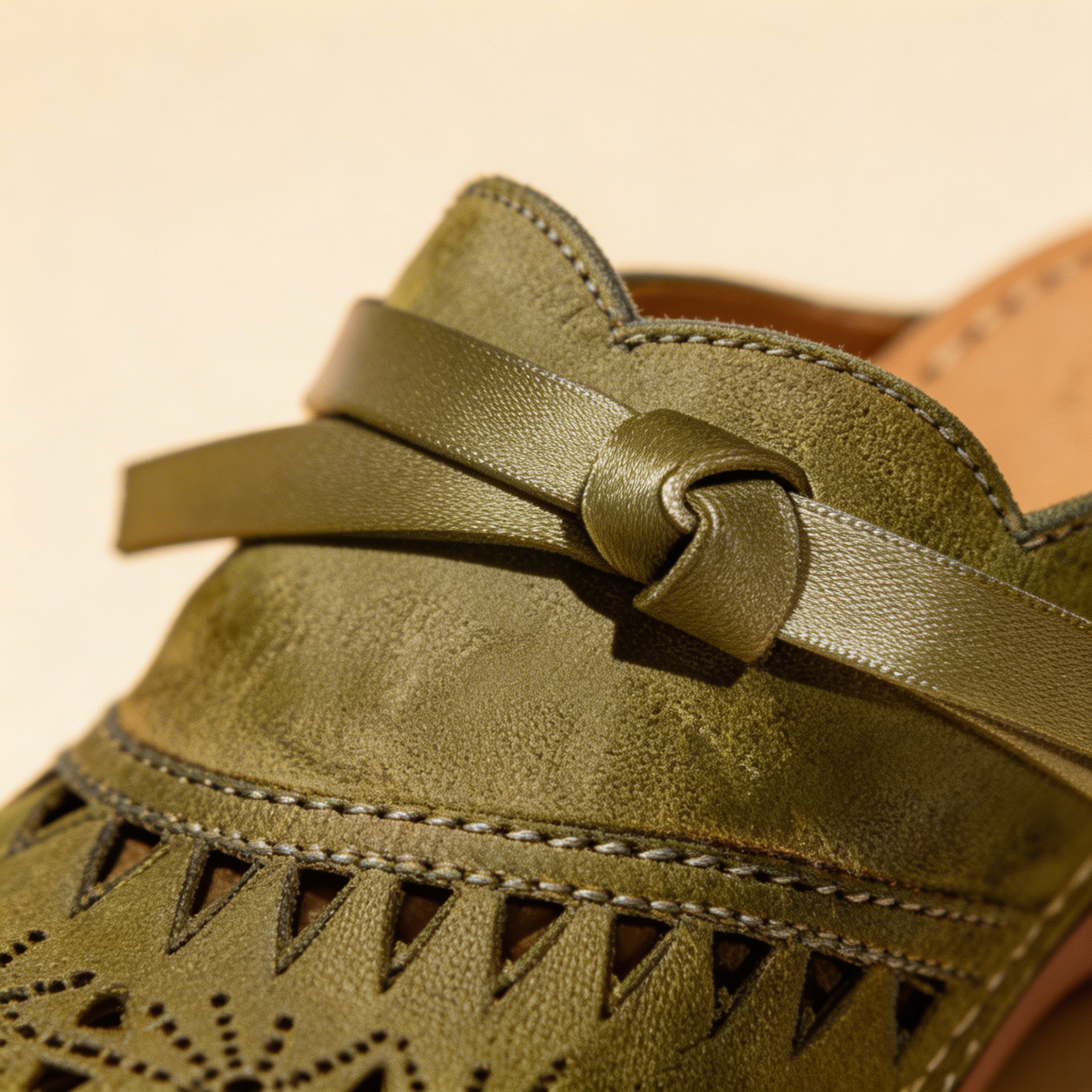 Patricia - Bow Hollow Out Flat Mules