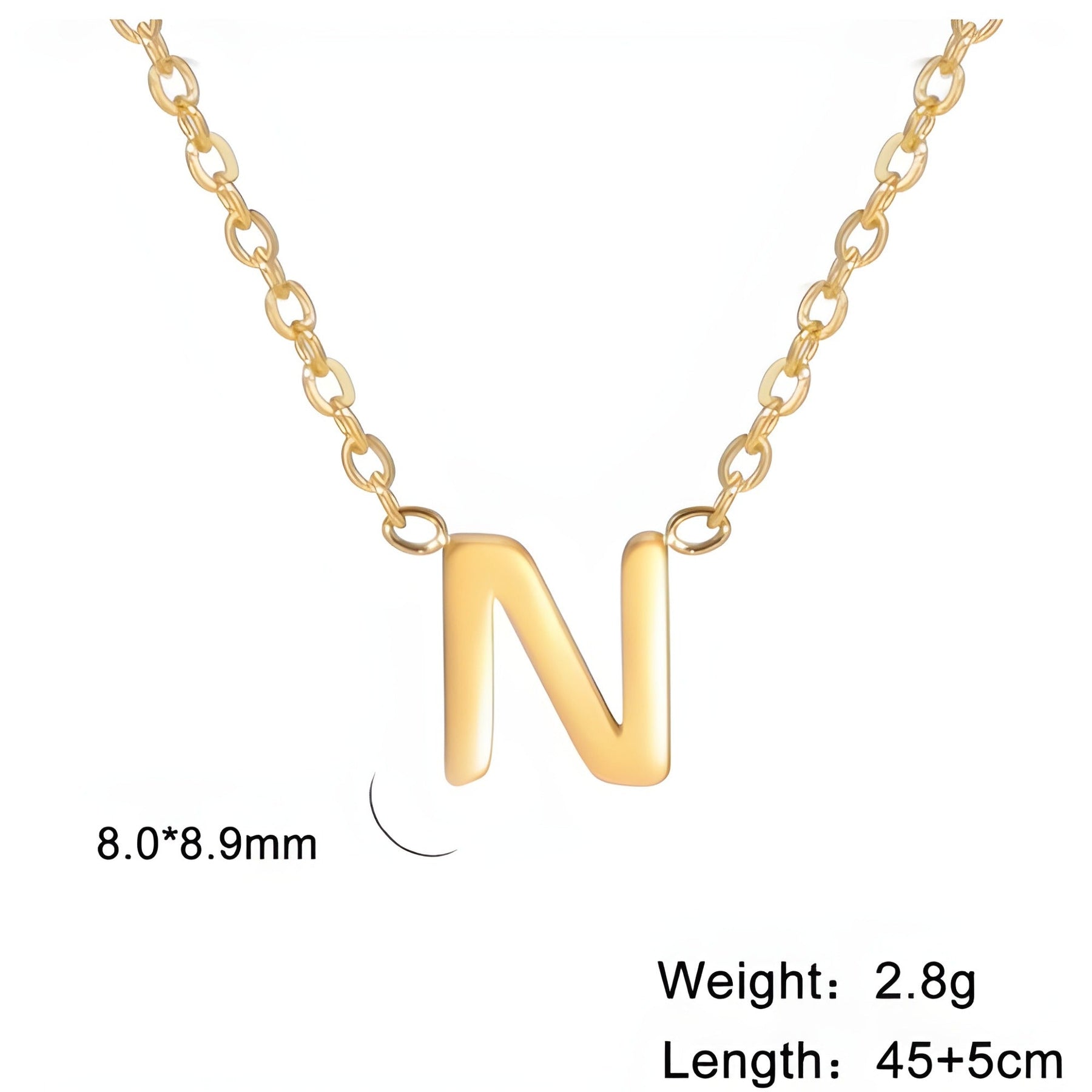 Signature Gold letter Necklace