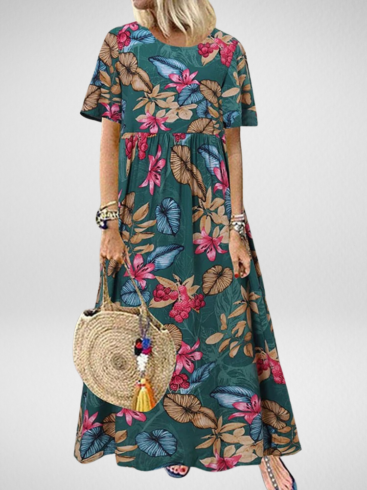 Aviva™ | Boho Floral Maxi Dress