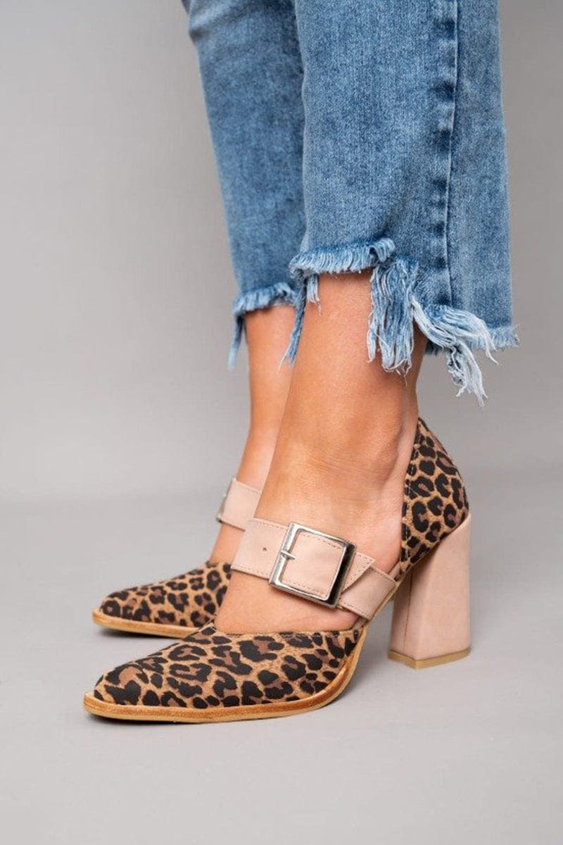 Emma™ | Bold Leopard Print Block Heels