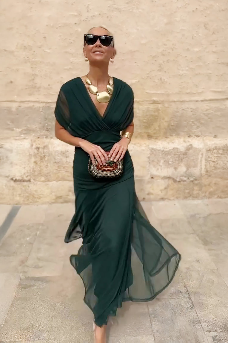Susan | Elegant V-Neck Maxi Dress