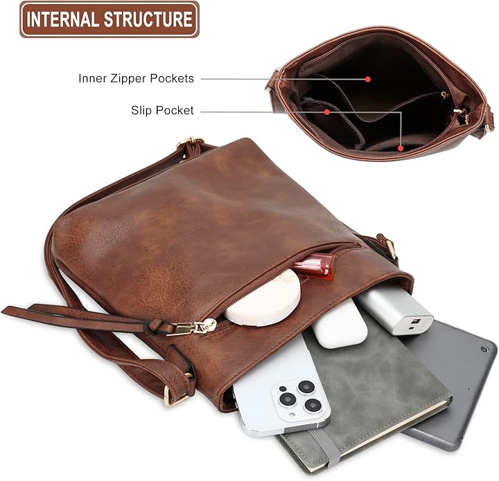 Victoria | Luxury Leather 3-Piece Bag Set