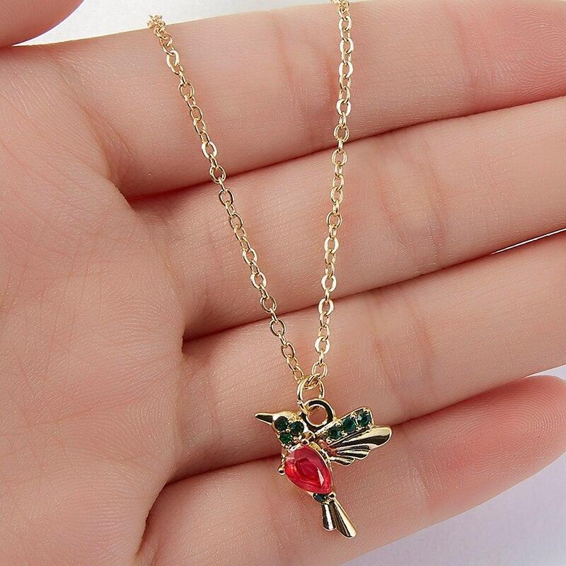Magnificent Crystal Hummingbird Necklace