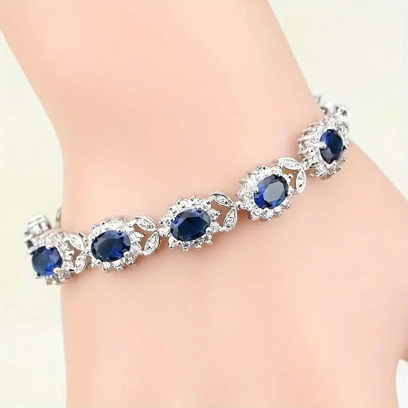 Alluring Sapphire Accented Bracelet