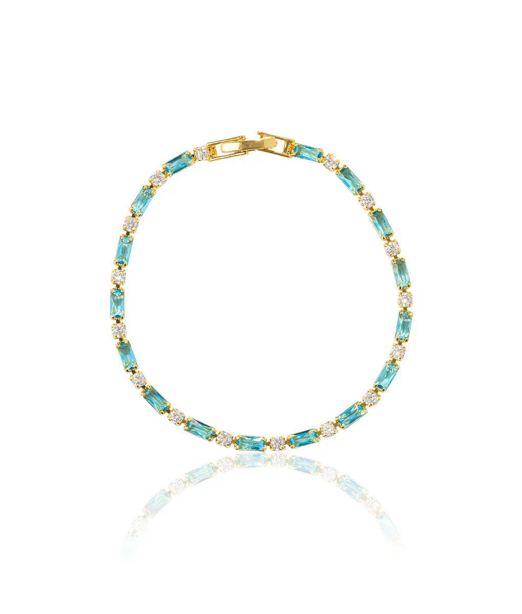 Dazzling Gold Turquoise Bracelet
