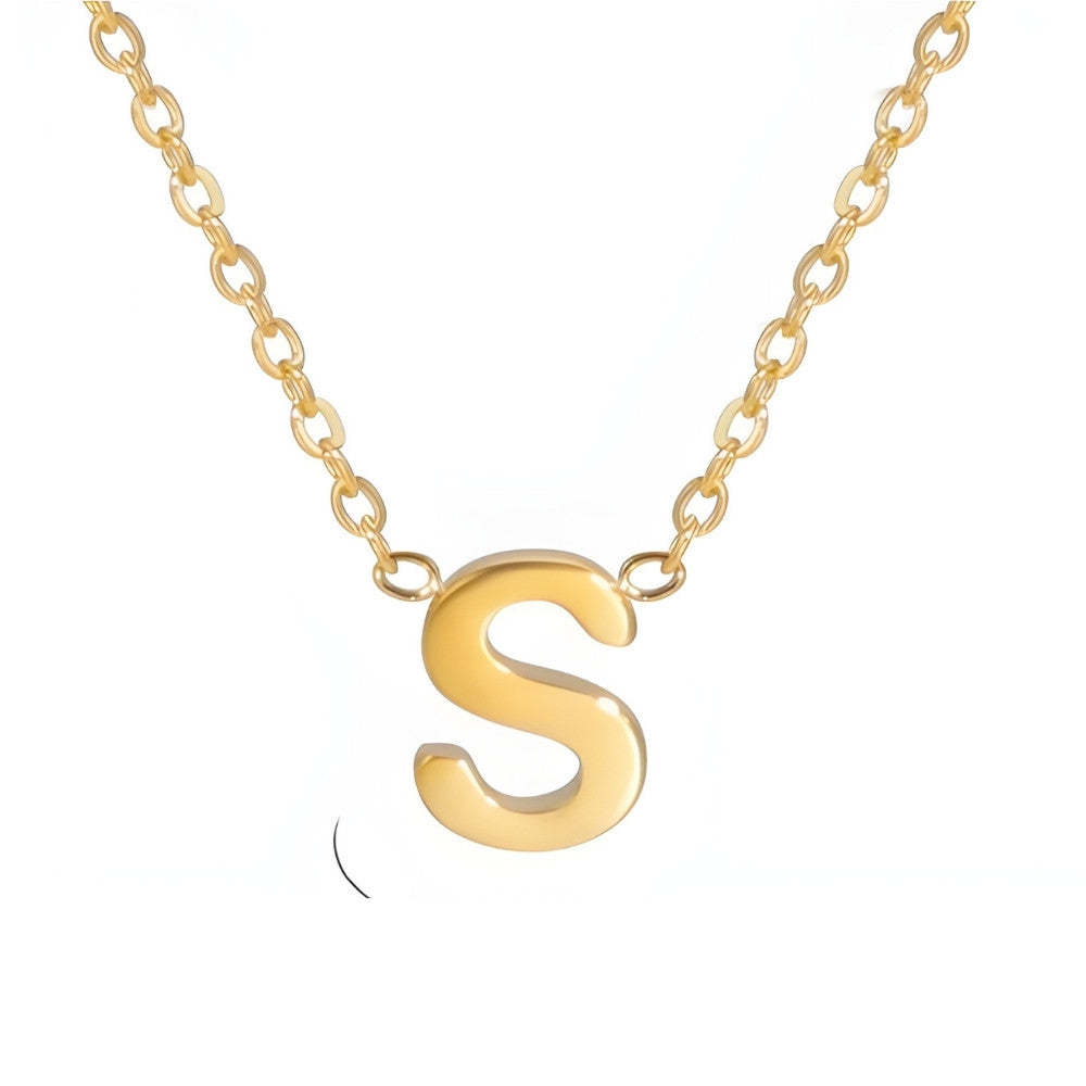 Signature Gold letter Necklace