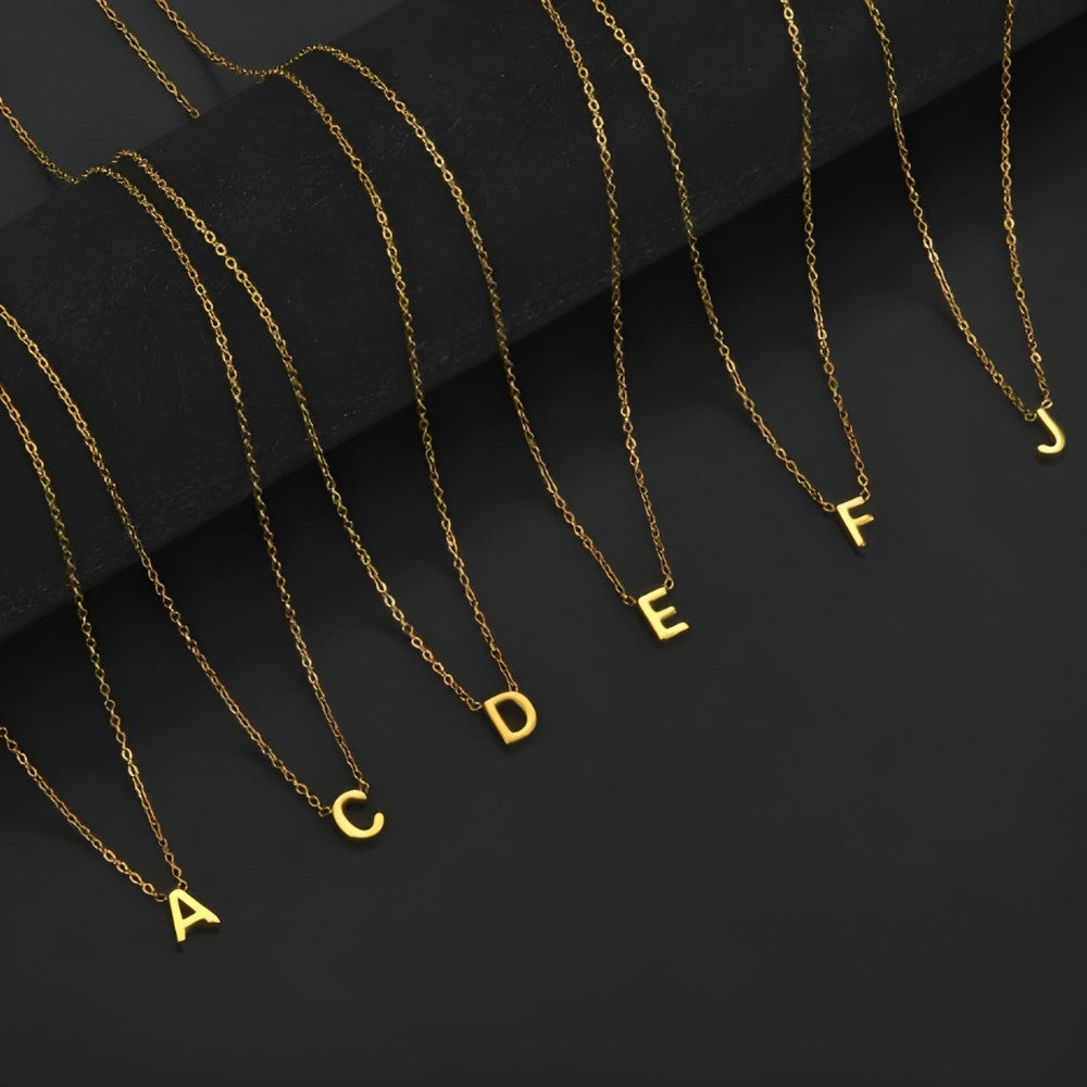 Signature Gold letter Necklace