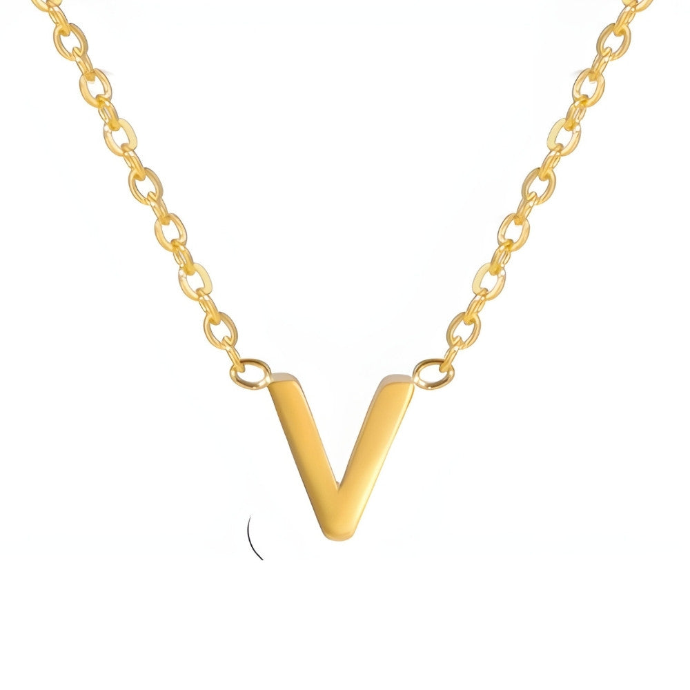 Signature Gold letter Necklace