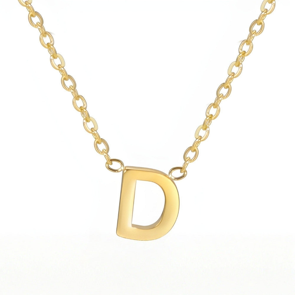 Signature Gold letter Necklace
