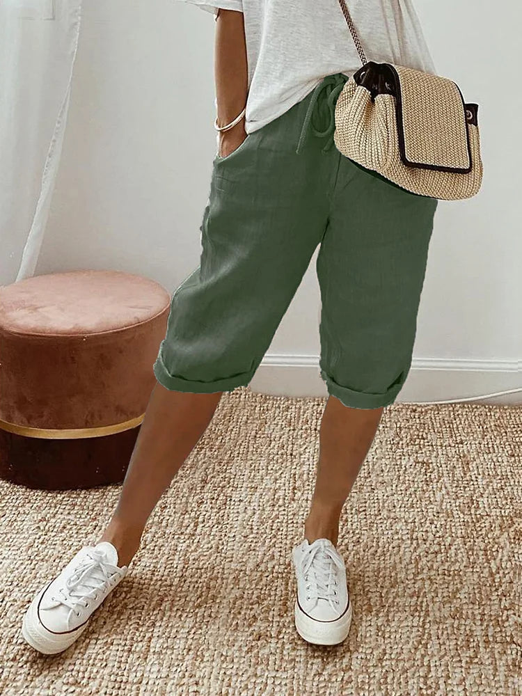 LUI™ – LIGHT COTTON-LINEN SHORTS