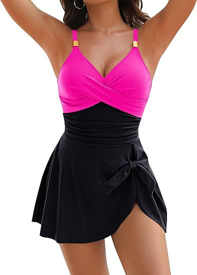 Evelyn Elegant Swim Dress