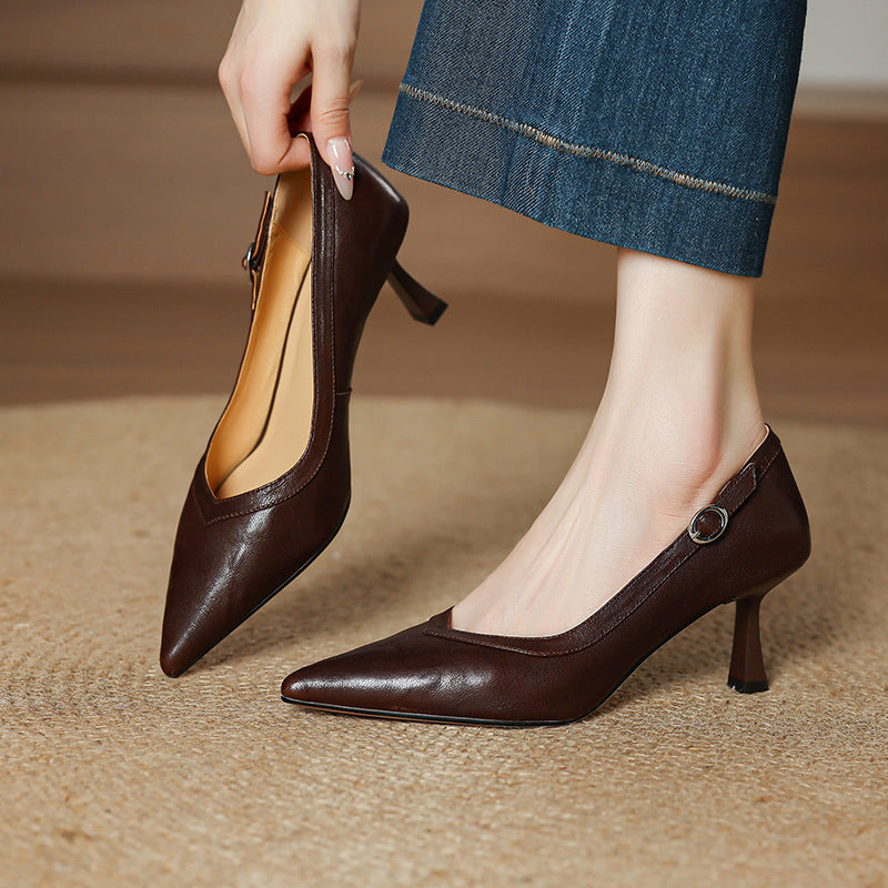 Moda Genuine Leather Heels