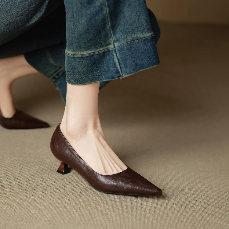 Selva Genuine Leather Heels
