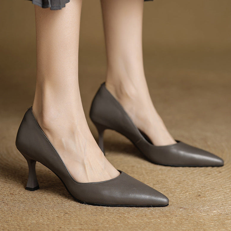 Gilda Genuine Leather Heels