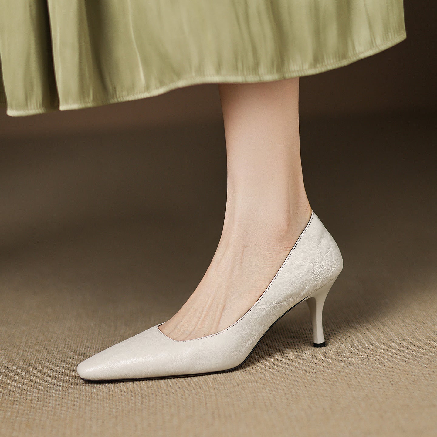 Zala Genuine Leather Heels