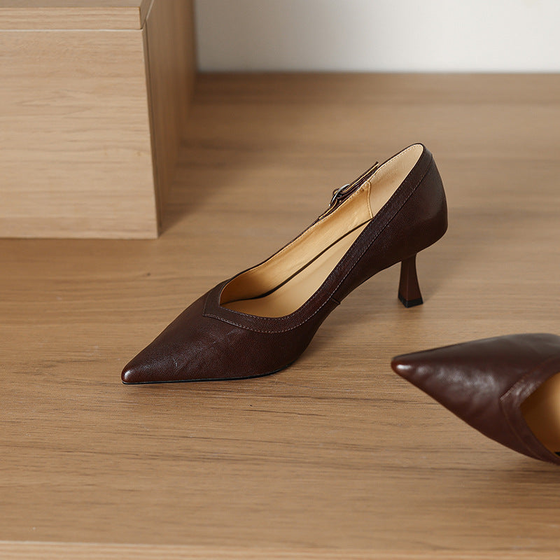 Moda Genuine Leather Heels