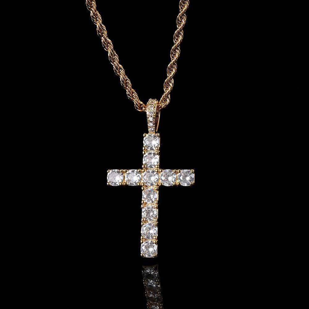 Ethereal Gold Cross Necklace