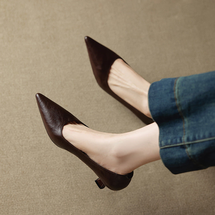 Selva Genuine Leather Heels