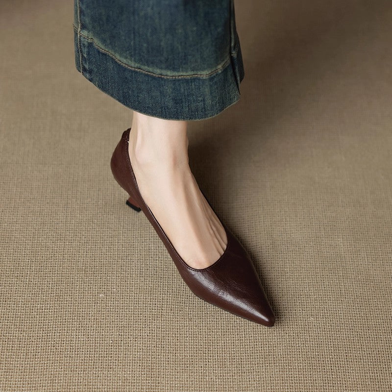 Selva Genuine Leather Heels