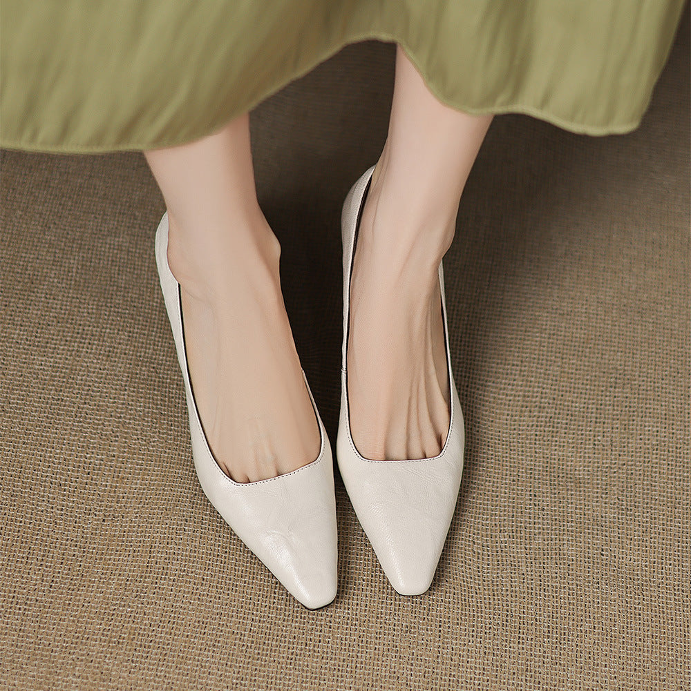Zala Genuine Leather Heels