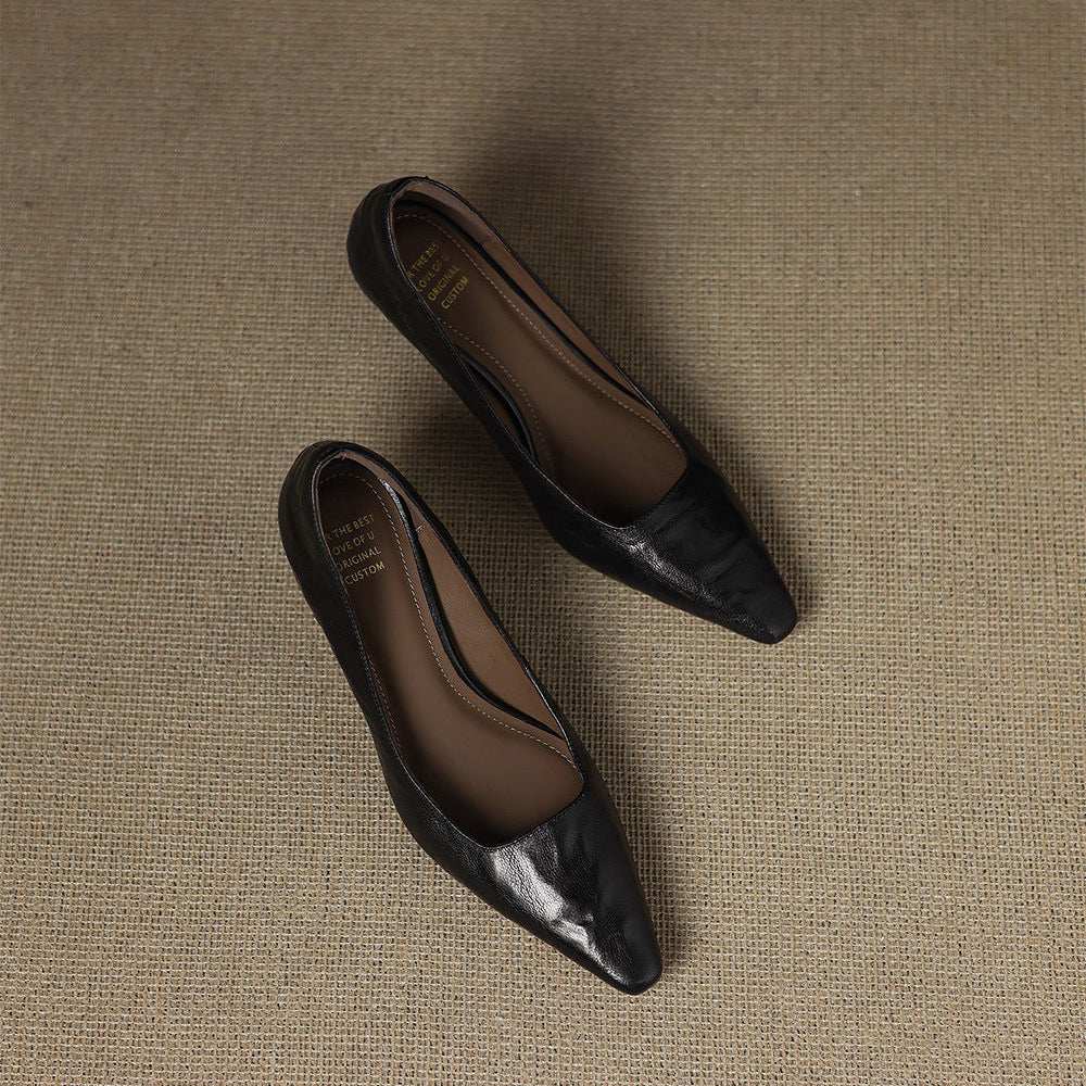 Zala Genuine Leather Heels