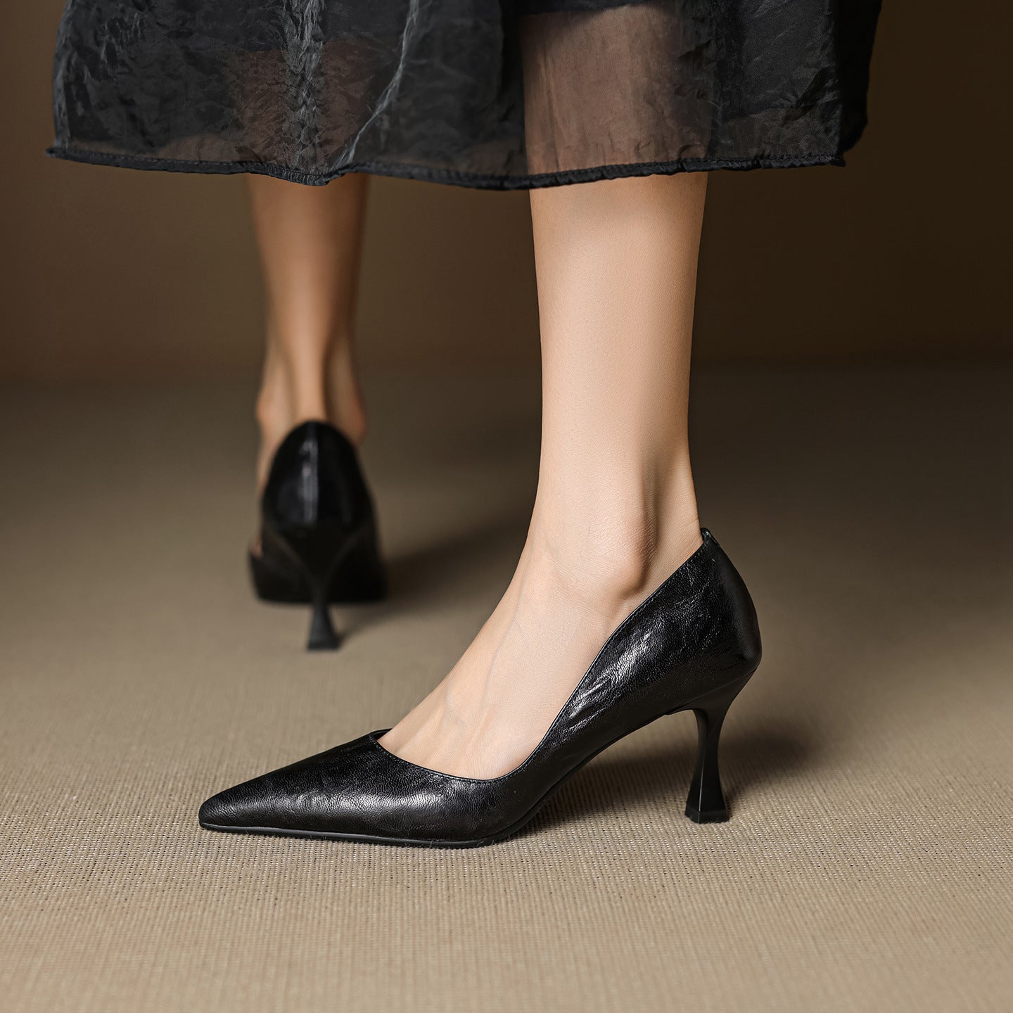 Gilda Genuine Leather Heels