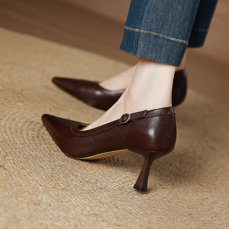 Moda Genuine Leather Heels