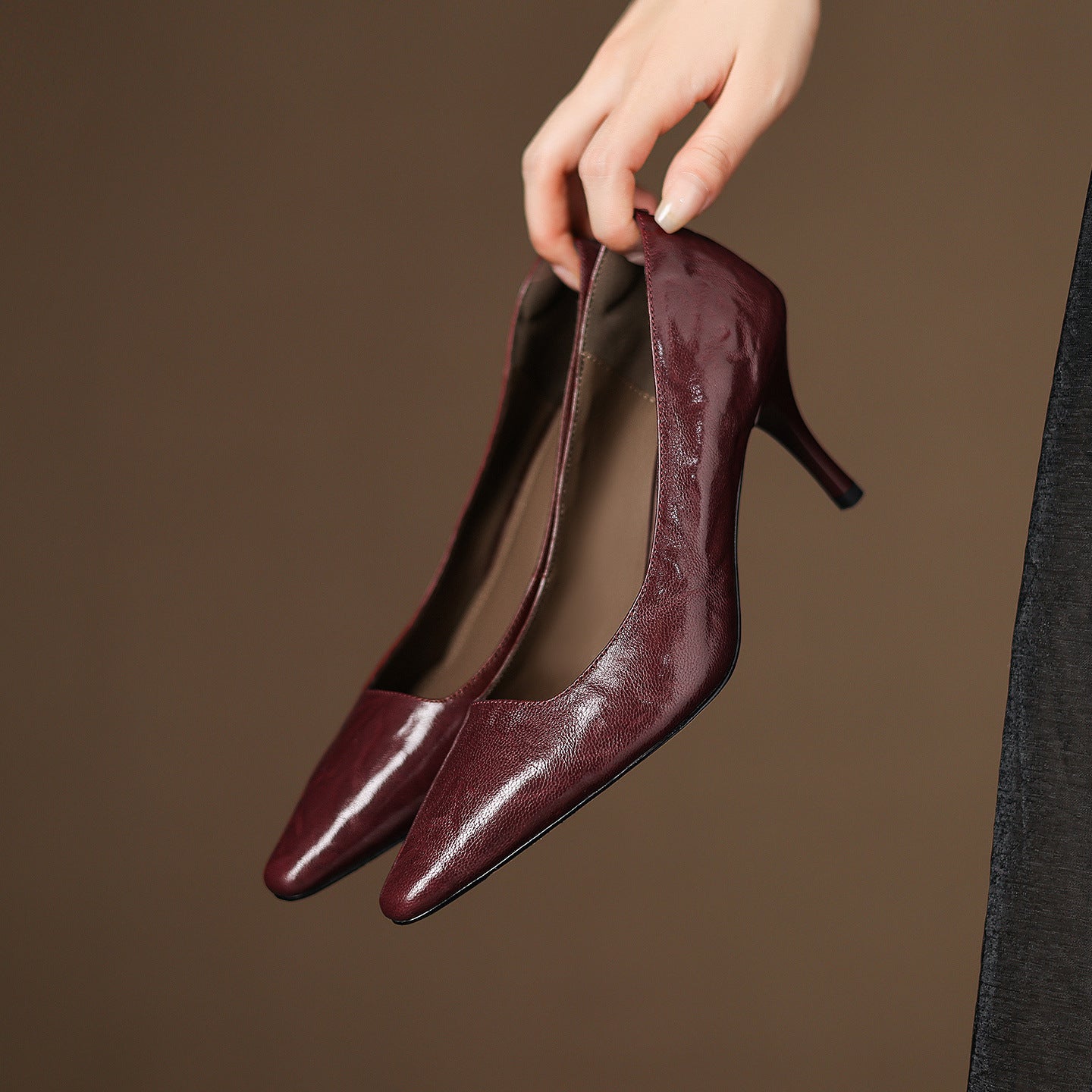 Zala Genuine Leather Heels