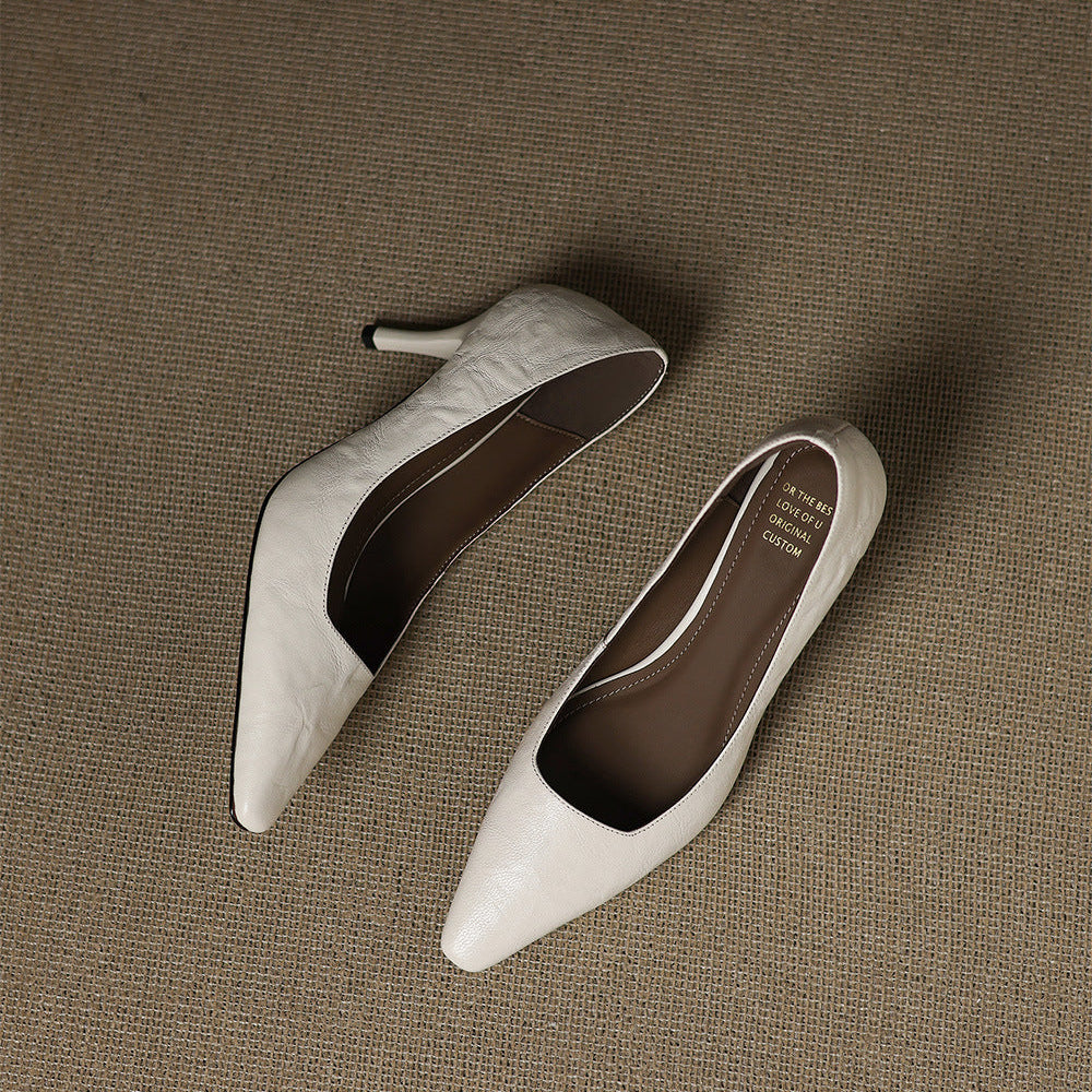 Zala Genuine Leather Heels