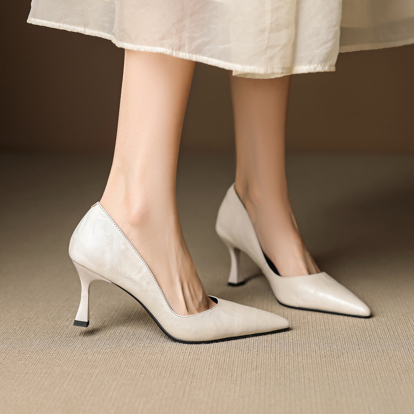 Gilda Genuine Leather Heels
