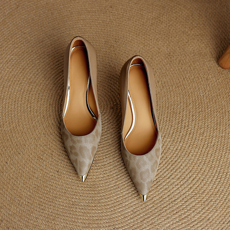 Clair Genuine Leather Heels