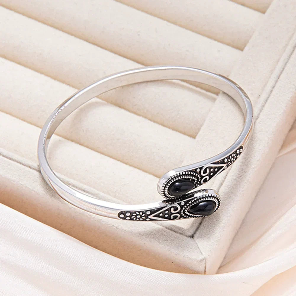 Tribal Gemstone Wrap Bracelet