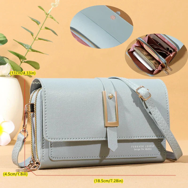 Chic Women's Crossbody Bag - Stylish Mobile Phone and Card Holder
