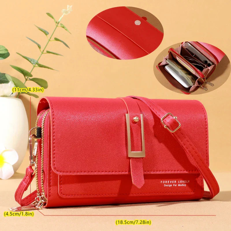 Chic Women's Crossbody Bag - Stylish Mobile Phone and Card Holder