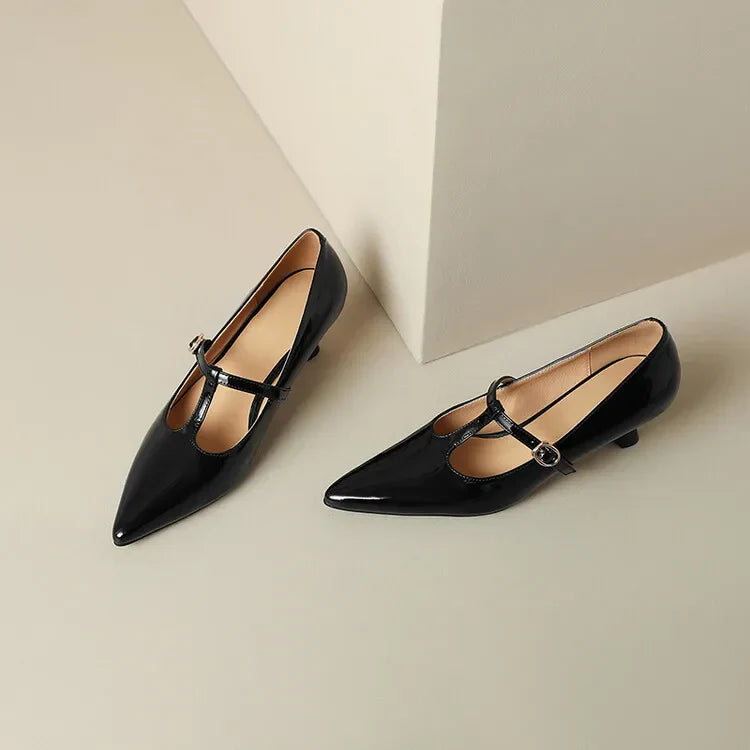 Rabeca Genuine Leather Heels
