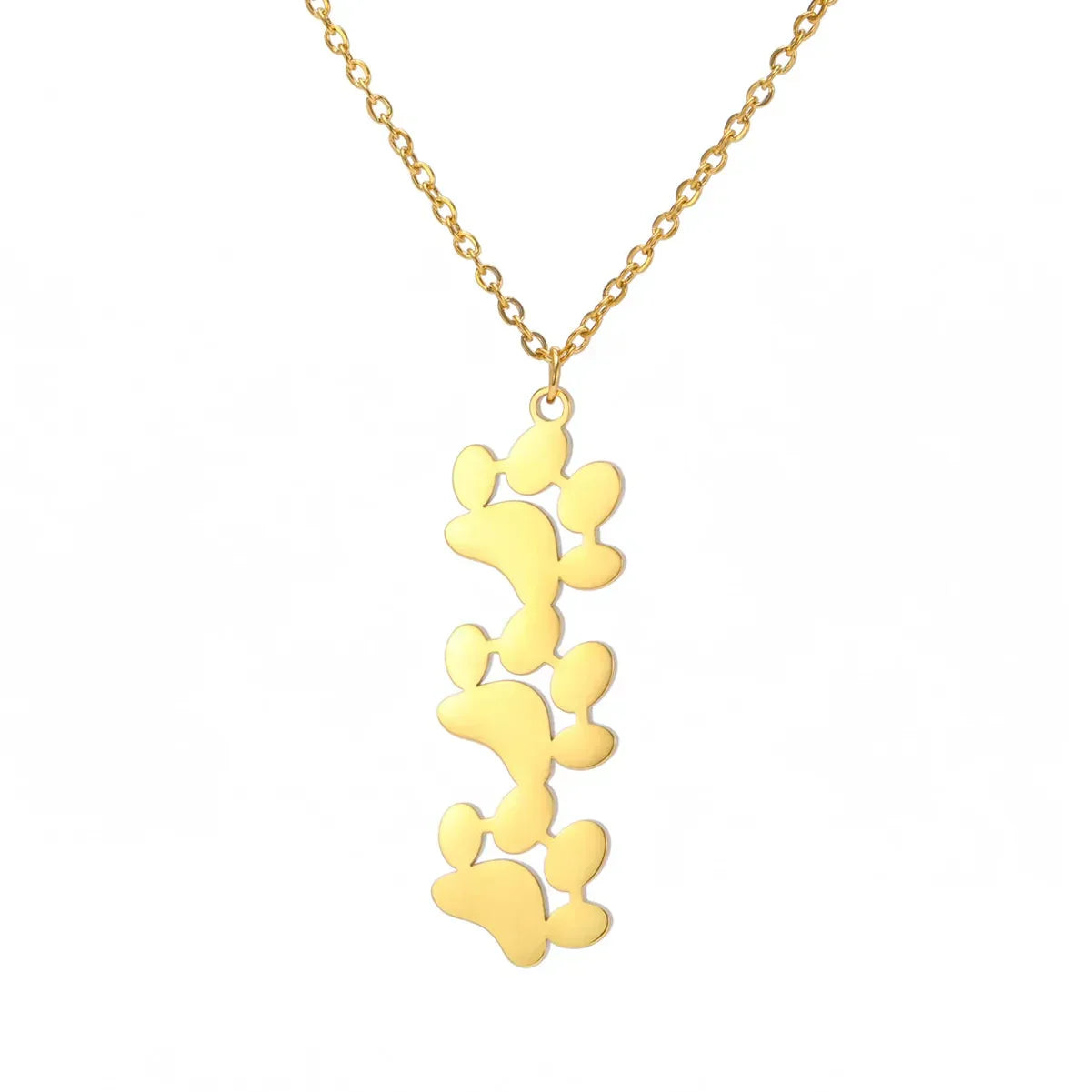 Elegant Stainless Steel Paw Necklace
