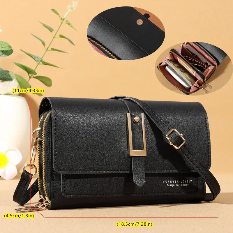 Chic Women's Crossbody Bag - Stylish Mobile Phone and Card Holder