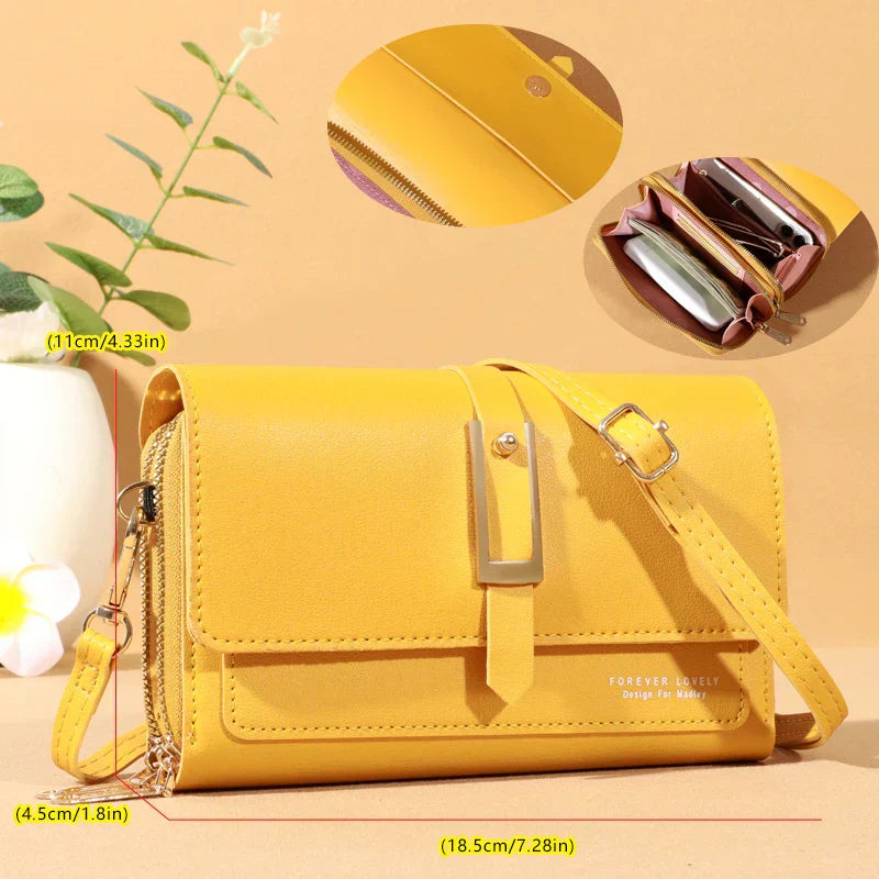 Chic Women's Crossbody Bag - Stylish Mobile Phone and Card Holder