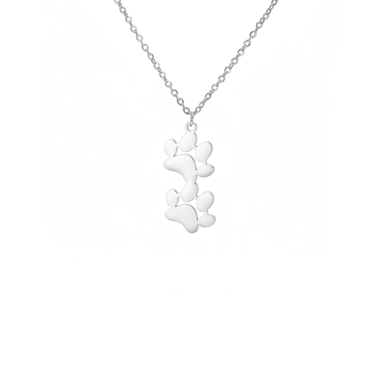 Elegant Stainless Steel Paw Necklace