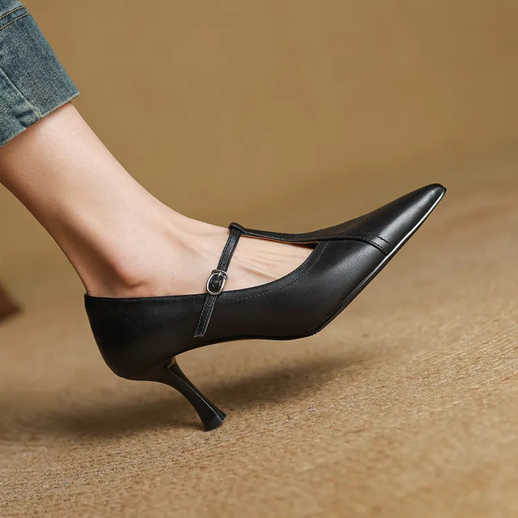 Beka Genuine Leather Heels