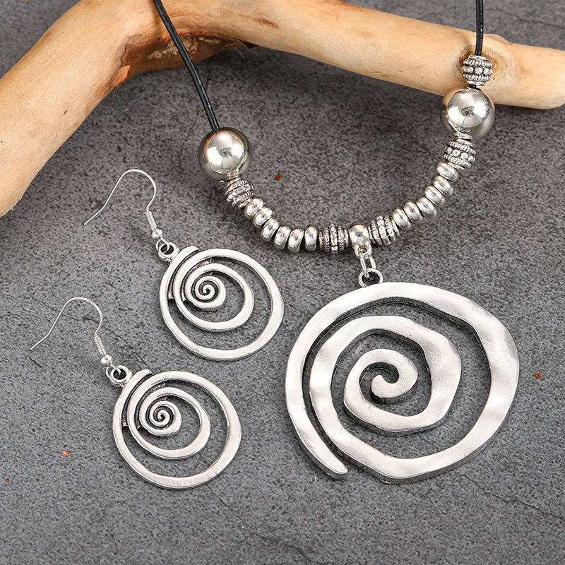 Spiral Vintage Jewelry Set