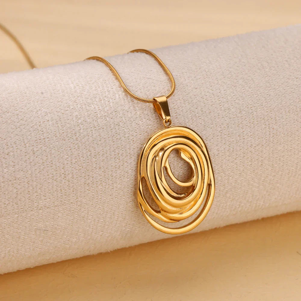Oval Pendant Necklace